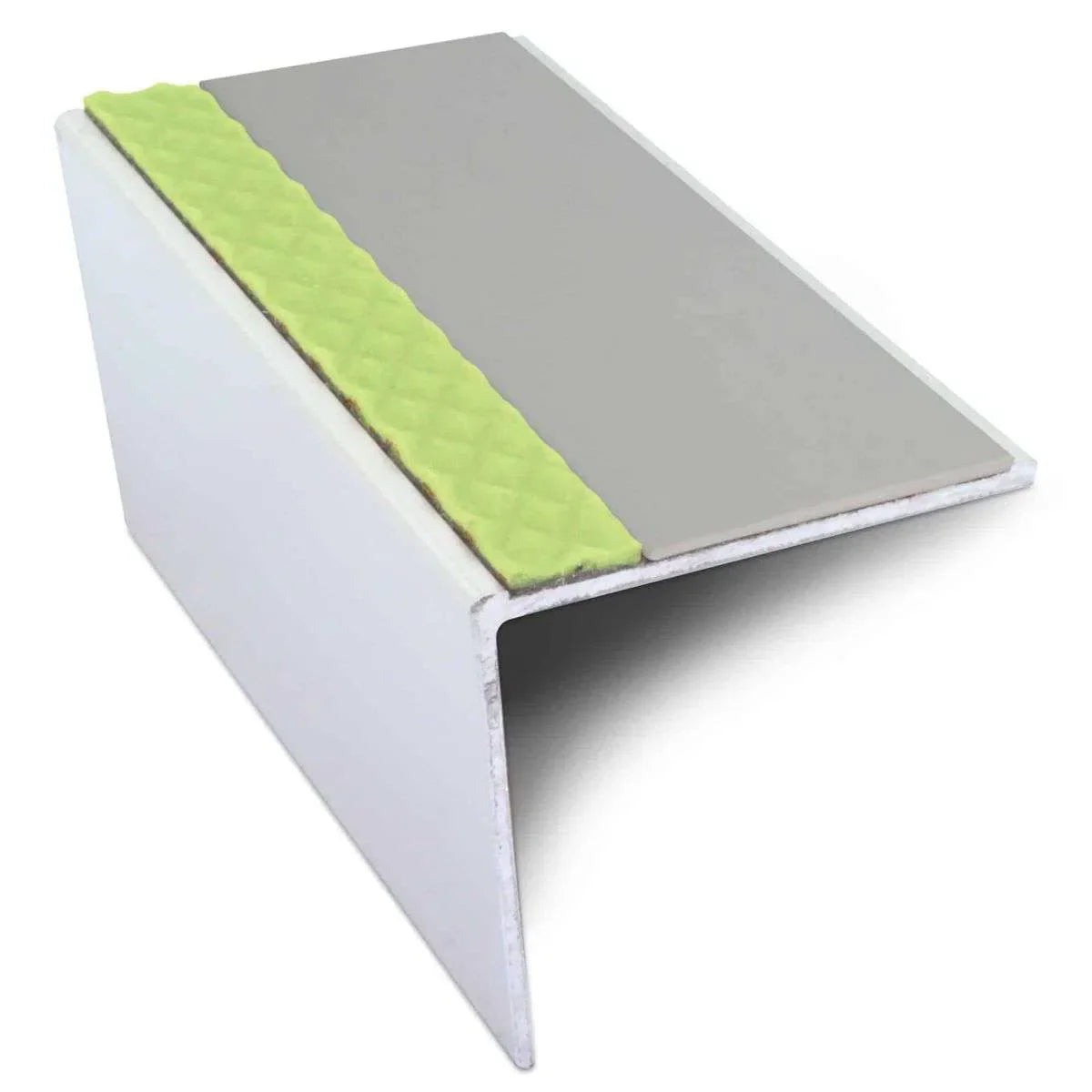 Dolphin Grey Aluminium Non Slip Stair Nosing - ASL20 - StairNosingUK