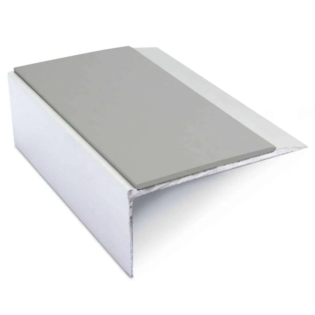 Dolphin Grey Aluminium Non Slip Stair Nosing - NSL15 (66 x 32mm) - StairNosingUK