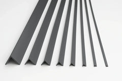 Dark Grey PVC Corner Trim – 90° Equal & Unequal Edge Protector