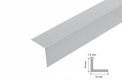 PVC Edge Protector Trim – Light Grey 90° Corner Angle, Equal & Unequal