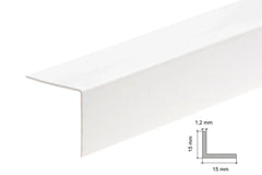 White PVC Corner Trim – 90° Edge Protector (Equal & Unequal)