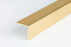 PVC Corner Angle Trim Profiles – 90°, Brushed Gold & Silver, Equal & Unequal
