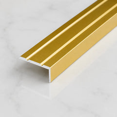 25x10mm Anodised Aluminium Stair Nosing – 1m In Gold Color