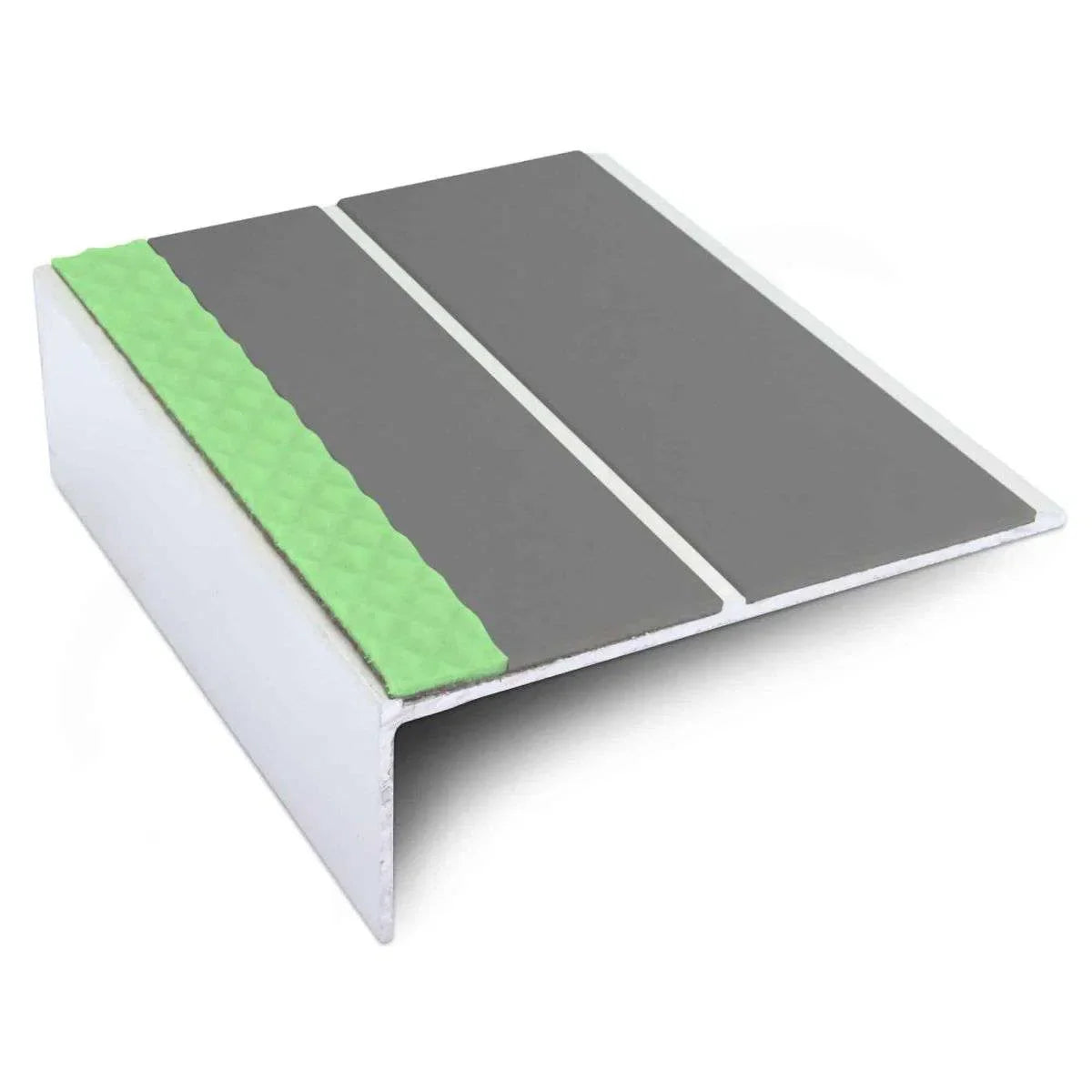 Grey Aluminium Non Slip Stair Nosing - ASL09 - StairNosingUK