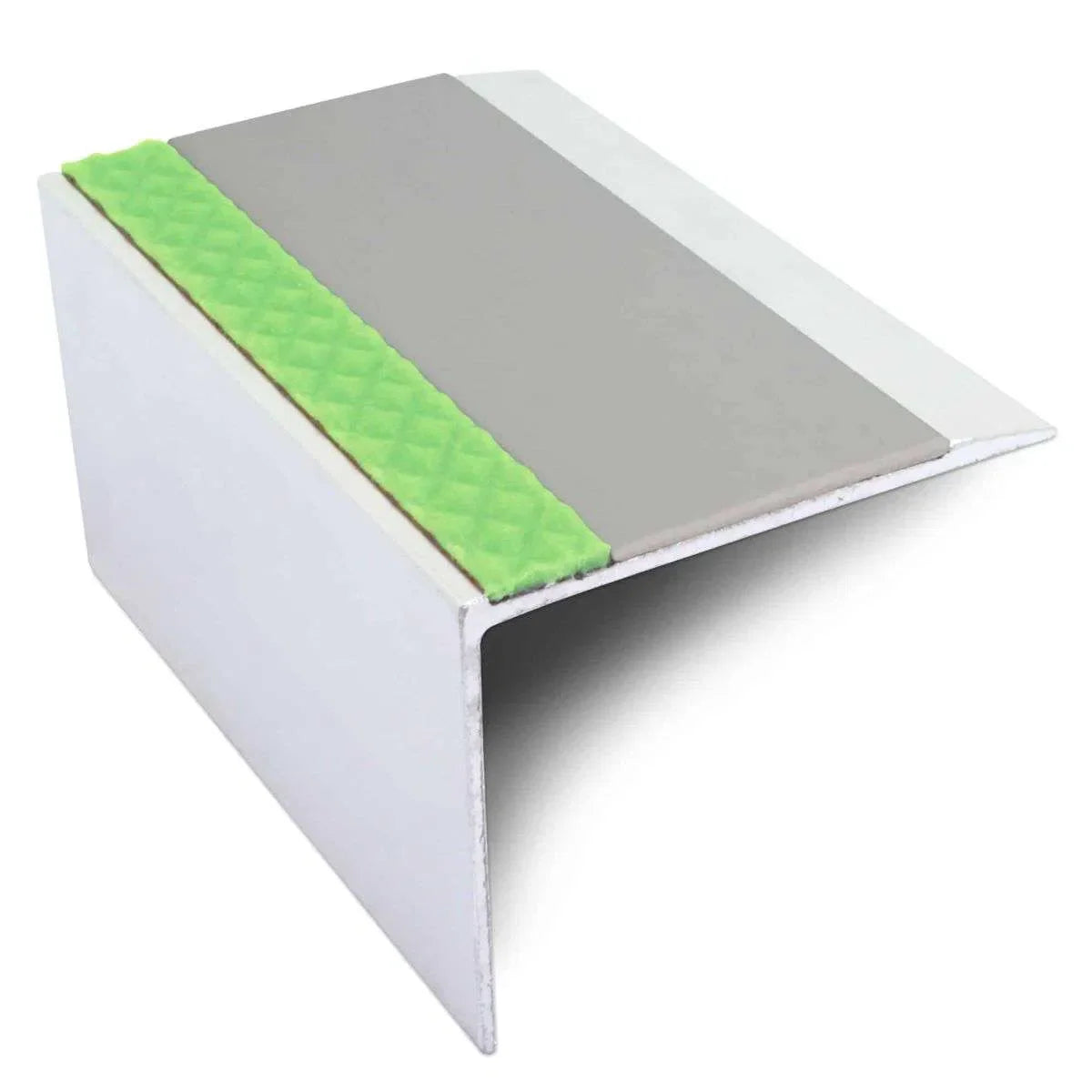 Grey Aluminium Non Slip Stair Nosing - ASL21 - StairNosingUK
