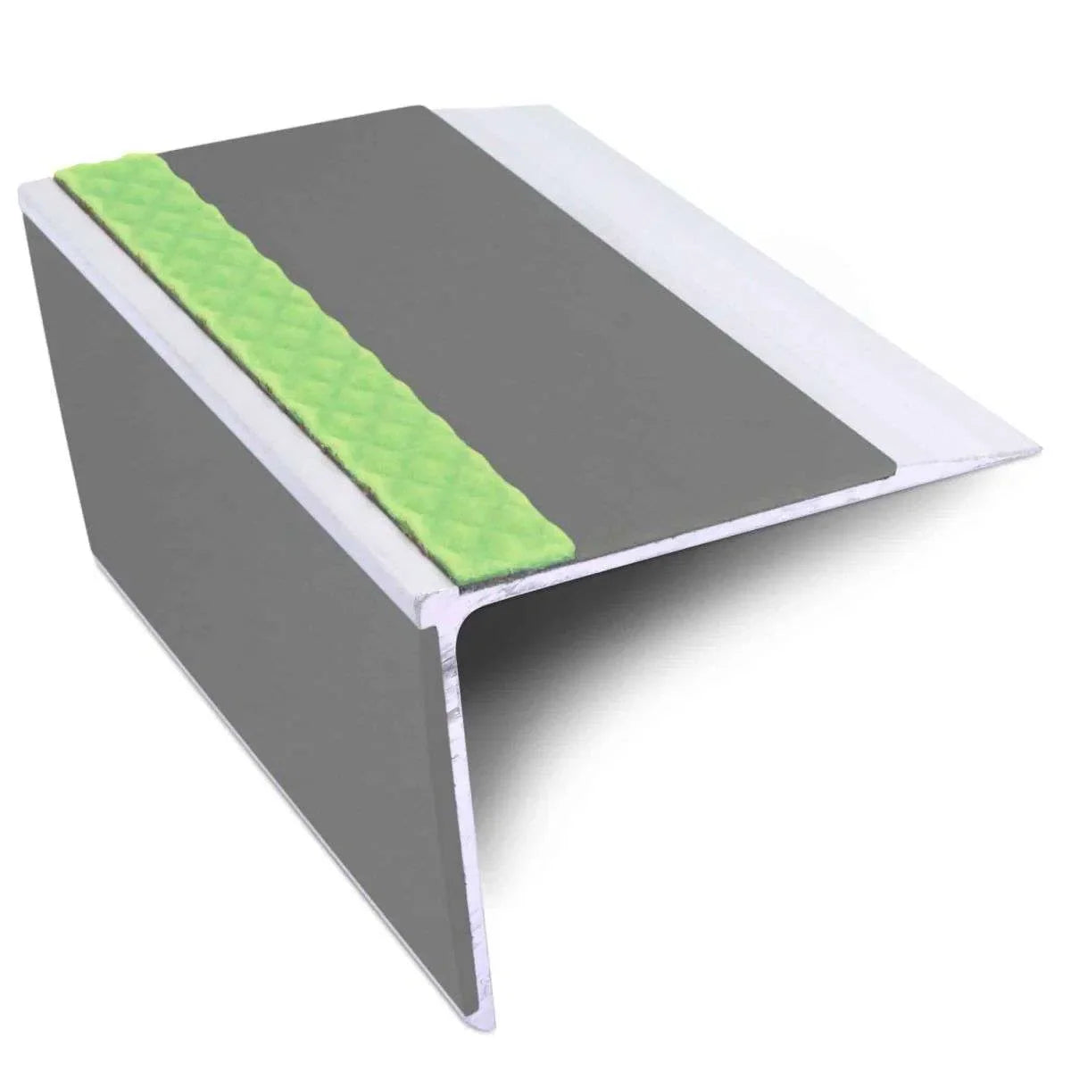 Grey Aluminium Non Slip Stair Nosing - ASL28