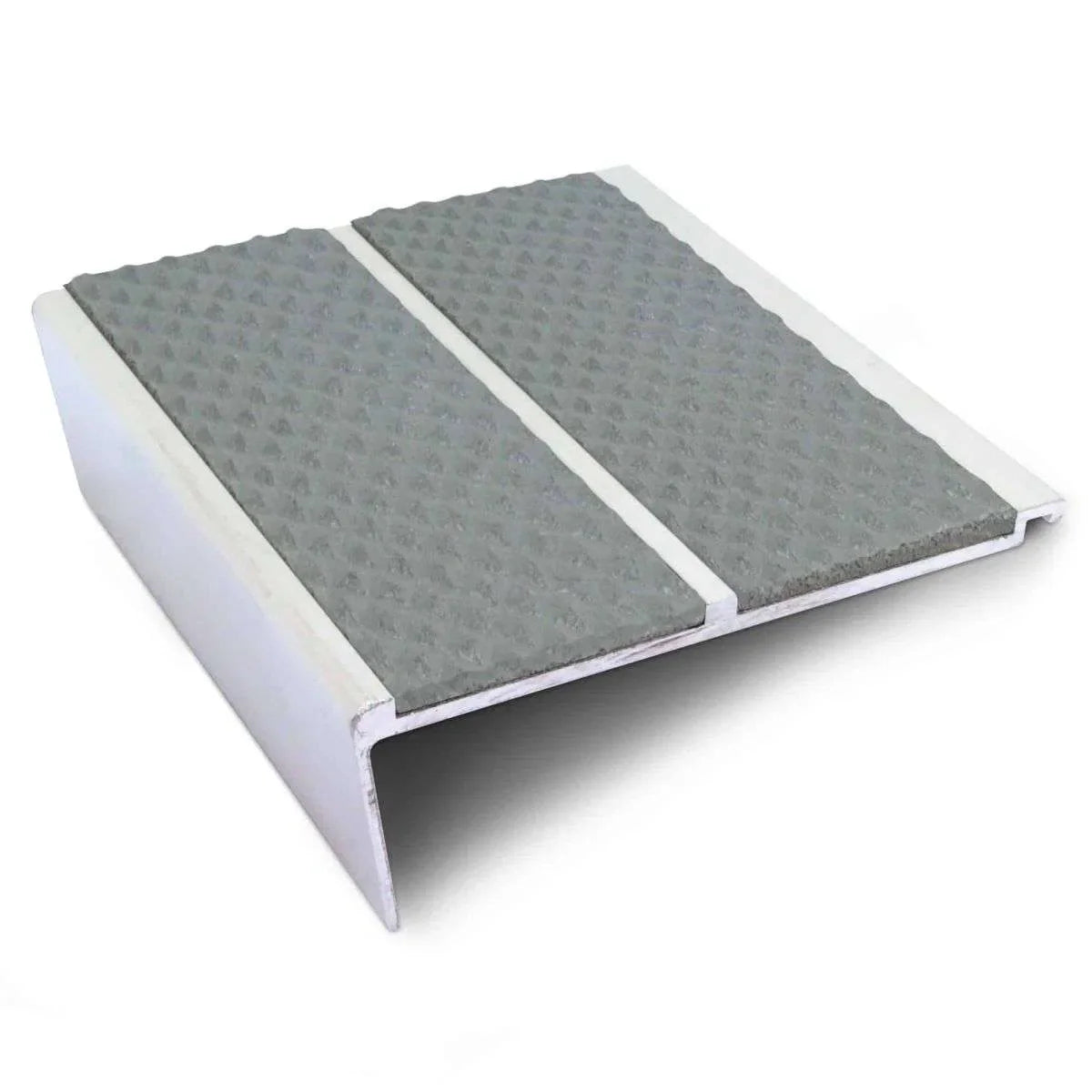 Grey Tredsafe Aluminium Non Slip Stair Nosing - NHD12 (93 x 32mm) - StairNosingUK