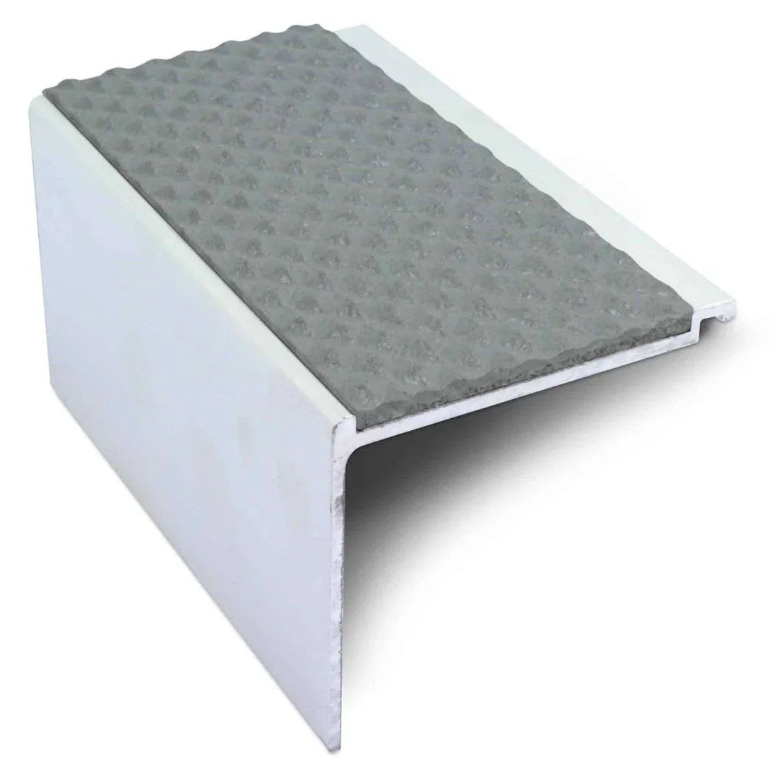 Grey Tredsafe Aluminium Non Slip Stair Nosing - NHD17