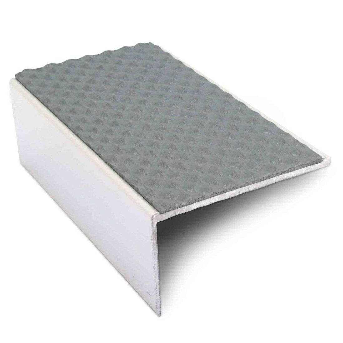 Grey Tredsafe Aluminium Non Slip Stair Nosing - NSL01 (56 x 32mm) - StairNosingUK