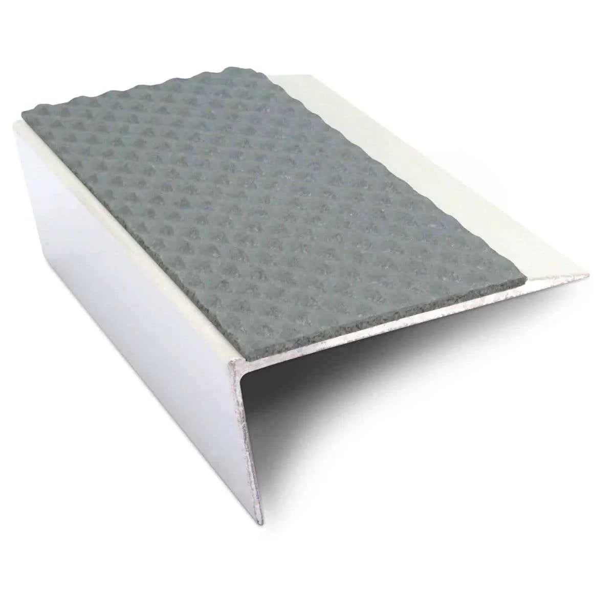 Grey Tredsafe Aluminium Non Slip Stair Nosing - NSL16 - StairNosingUK