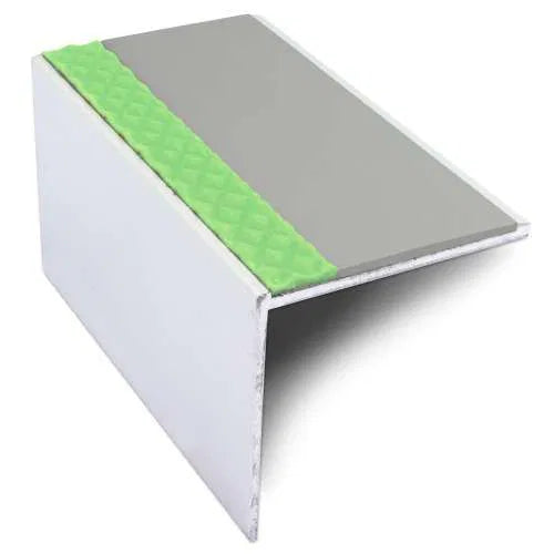 Grey Tredsafe DDA Aluminium Non-Slip Stair Nosing - ASL19