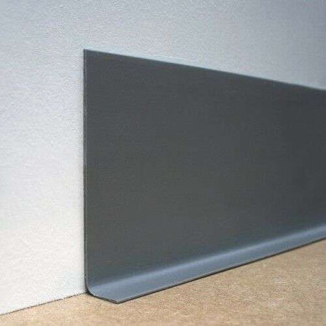 Midnight Grey Viton Rubber Sheet Skirting Board PVC 15m Long