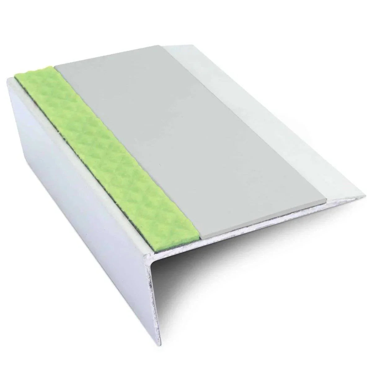 Ice Grey Aluminium Non Slip Stair Nosing - ASL16 - StairNosingUK