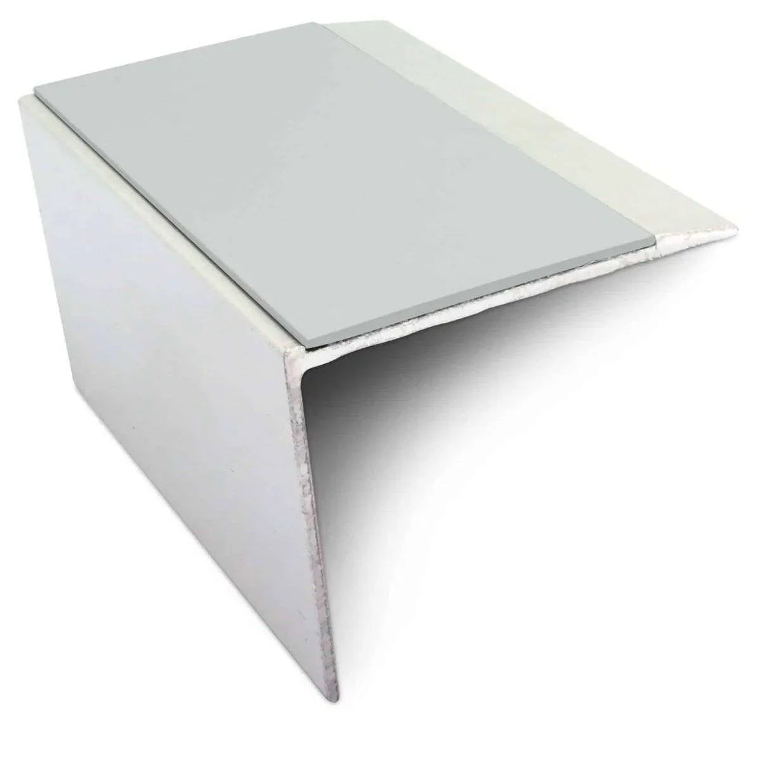 Ice Grey Aluminium Non Slip Stair Nosing - NSL21 (67 x 55mm) - StairNosingUK