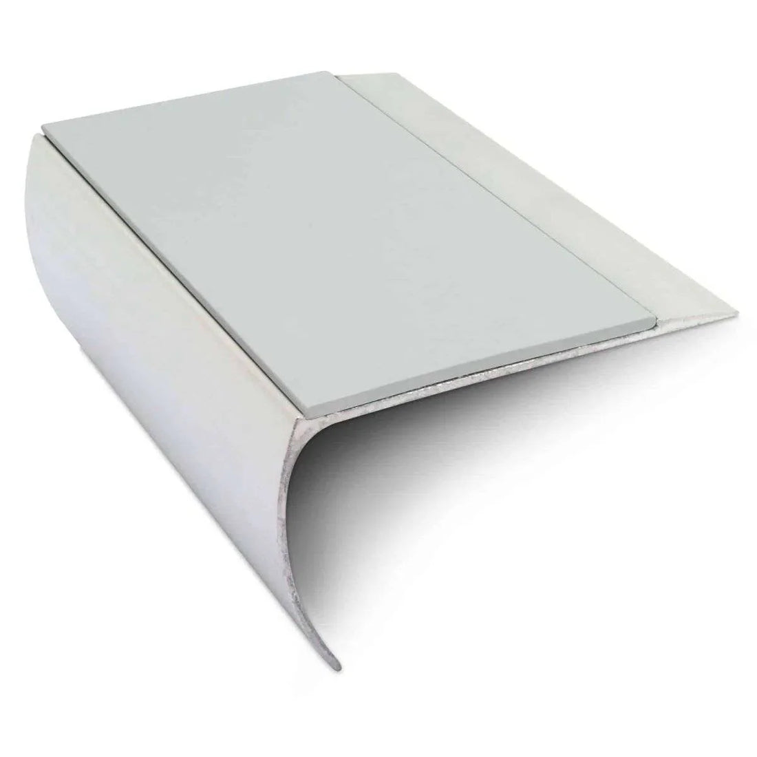 Ice Grey Aluminium Non Slip Stair Nosing - NSL25 (69 x 40mm) - StairNosingUK