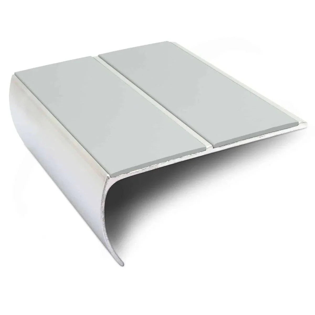 Ice Grey Aluminium Non Slip Stair Nosing - NSL29 (85 x 40mm) - StairNosingUK