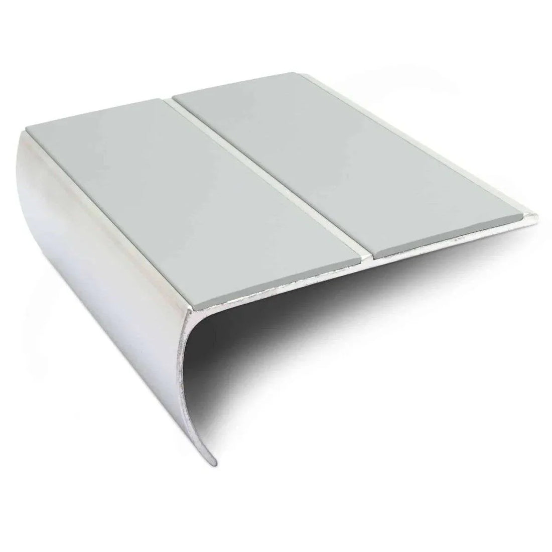 Ice Grey Aluminium Non Slip Stair Nosing - NSL29 (85 x 40mm) - StairNosingUK