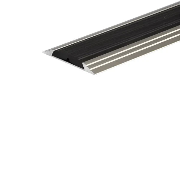Inox Anodised Aluminium Flat Non Slip Door Threshold Strip - A10 50mm - StairNosingUK