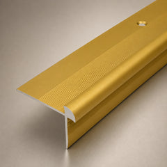 LVT Stair Nosing for 5mm Vinyl Flooring in gold color