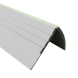 Light Grey Luminescent Non-Slip  PVC Stair Nosing 730-RDFL