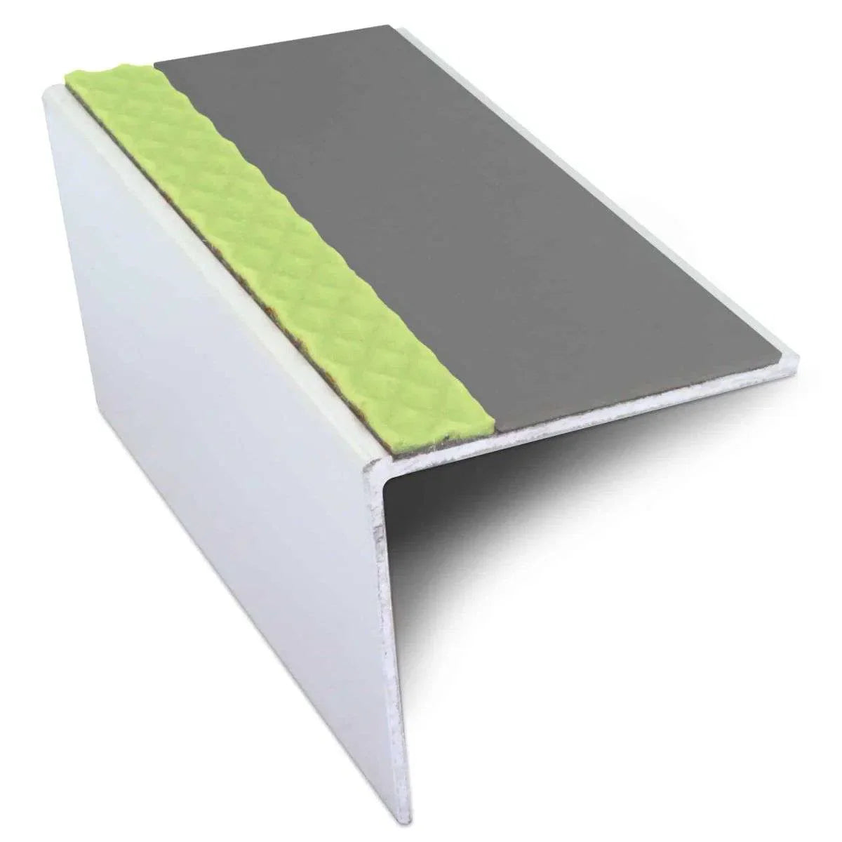 Midnight Grey Aluminium Non Slip Stair Nosing - ASL19 - StairNosingUK