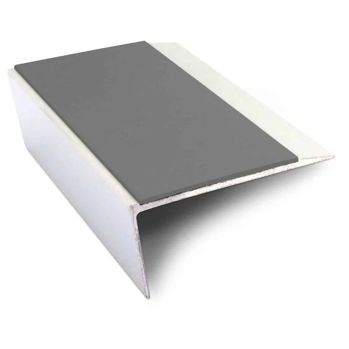 Midnight Grey Aluminium Non Slip Stair Nosing - NSL16 (66 x 32mm) - StairNosingUK