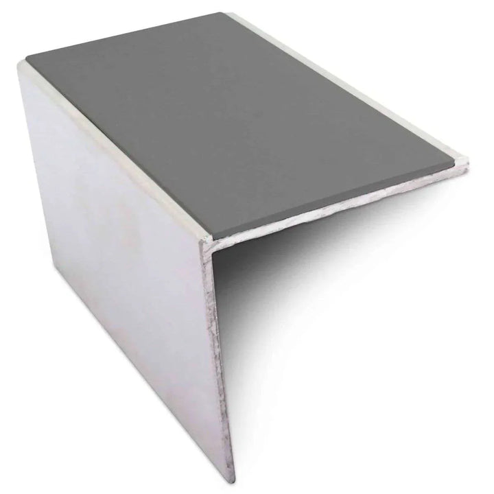 Midnight Grey Aluminium Non Slip Stair Nosing - NSL19 (56 x 55mm) - StairNosingUK