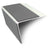 NSL28 Midnight Grey DDA Compliant Aluminium Non Slip Stair Nosing Edge Trim With Pvc Insert