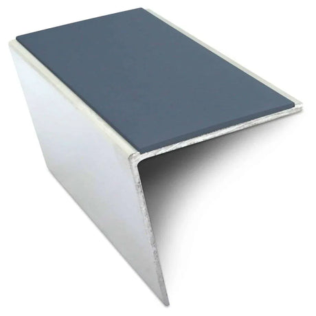 Cobalt Blue NSL20 57 DDA Compliant Aluminium Non Slip Stair Nosing Edge Trim With Pvc Insert