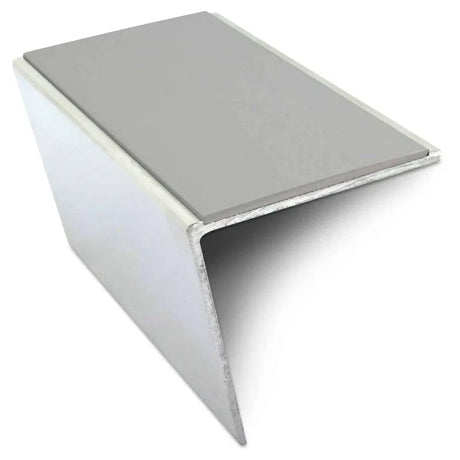 Dolphin Grey NSL20 57 DDA Compliant Aluminium Non Slip Stair Nosing Edge Trim With Pvc Insert