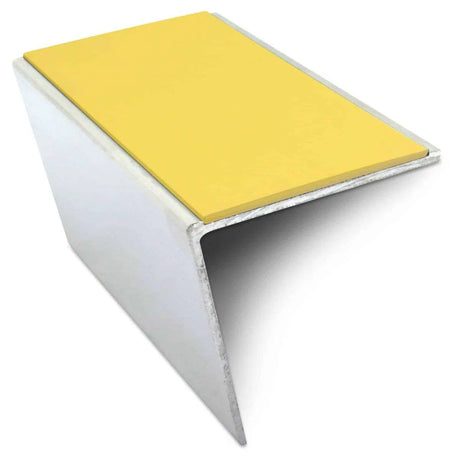 Yellow NSL20 57 DDA Compliant Aluminium Non Slip Stair Nosing Edge Trim With Pvc Insert