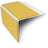 NSL27 Yellow Tredsafe DDA Compliant Aluminium Non Slip Stair Nosing Edge Trim With Pvc Insert