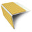 NSL28 Yellow Tredsafe Non Slip Stair Nosing Edge Trim With Pvc Insert