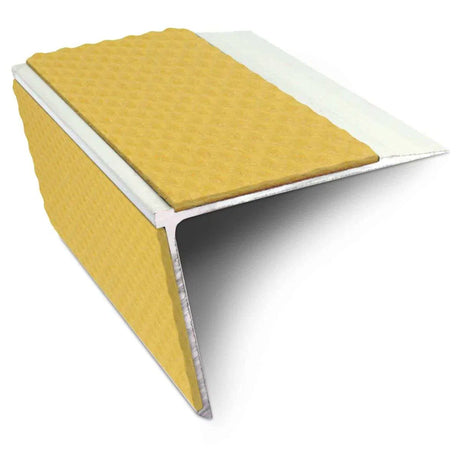 NSL28 Yellow Tredsafe Non Slip Stair Nosing Edge Trim With Pvc Insert