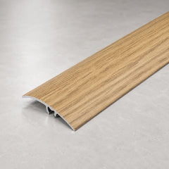 50mm Heavy Duty Aluminium Threshold Strip No Visible Screws Wood effect In Oak Color