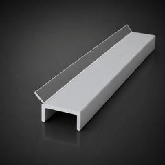 PVC Plinth Sealing Strip 16–18mm Kickboard Trim for MDF Panels 1m & 2.5m Available in Light Grey Color