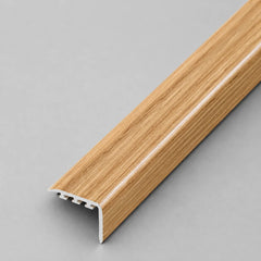 D-K0200 30x30mm PVC Wood Effect Stair Nosing Durable Edge Trim UK In Oak 3E 