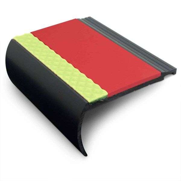 Red AHB Aluminator® Heavy Duty Non-Slip Stair Nosing - StairNosingUK