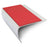 Red NSL25 69 Non Slip Stair Nosing Edge Trim With Pvc Insert