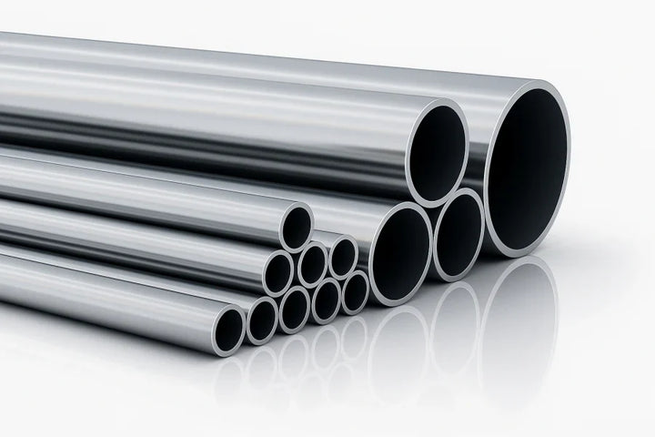 Round Tube Pipe Natural Aluminium 1 M / 39.37" Length