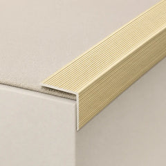 35 x 35mm Self-Adhesive Aluminium Stair Nosing gold color