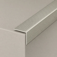 35 x 35mm Self-Adhesive Aluminium Stair Nosing inox color