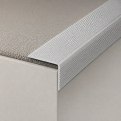 35 x 35mm Self-Adhesive Aluminium Stair Nosing silver color