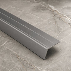 31mm Aluminium Self-Adhesive Door Ramp Profile in Inox olor