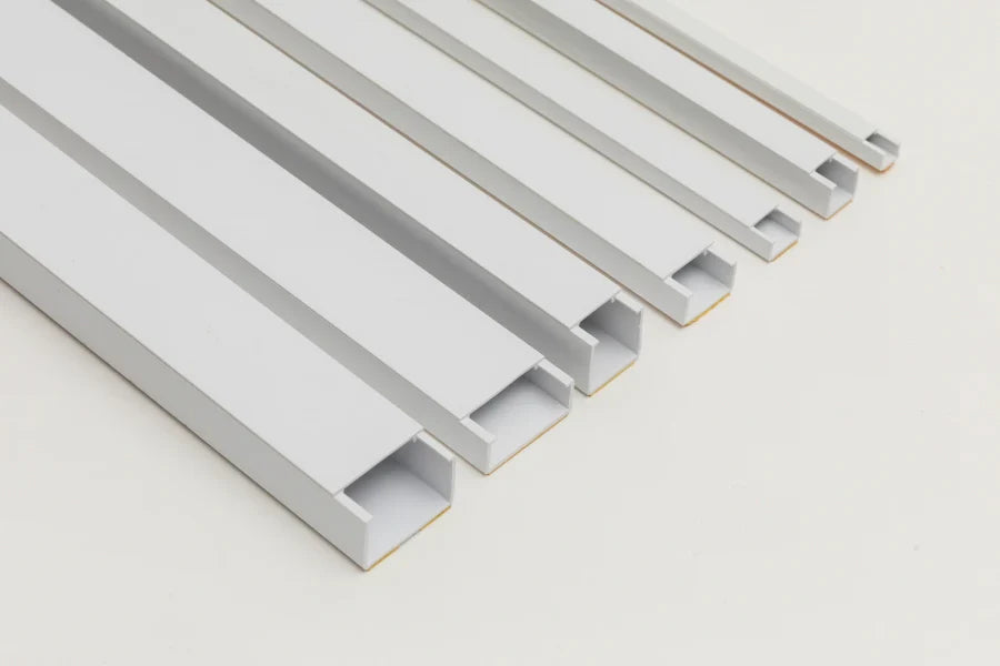 Self-Adhesive White PVC Plastic Cover Mini Cable Trunking Wire Conduit