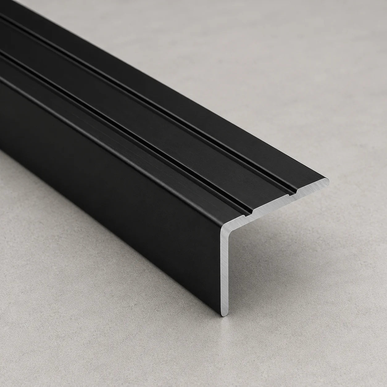 Self‑Adhesive Stair Nosing Black