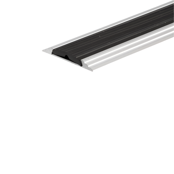 Silver Anodised Aluminium Flat Non Slip Door Threshold Strip - A10 50mm - StairNosingUK