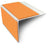 Tangerine NSL27 75mm DDA Compliant Aluminium Non Slip Stair Nosing Edge Trim With Pvc Insert