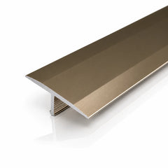 Aluminium T Bar Threshold Trim Transition Strip For Tiles in champagne color
