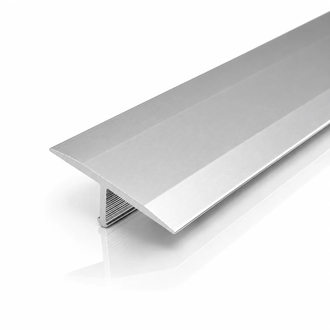 Aluminium T Bar Threshold Trim Transition Strip For Tiles in silver color